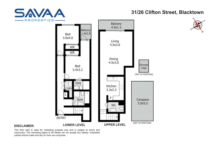 Floorplan of Homely apartment listing, 31/26 Clifton Street, Blacktown NSW 2148