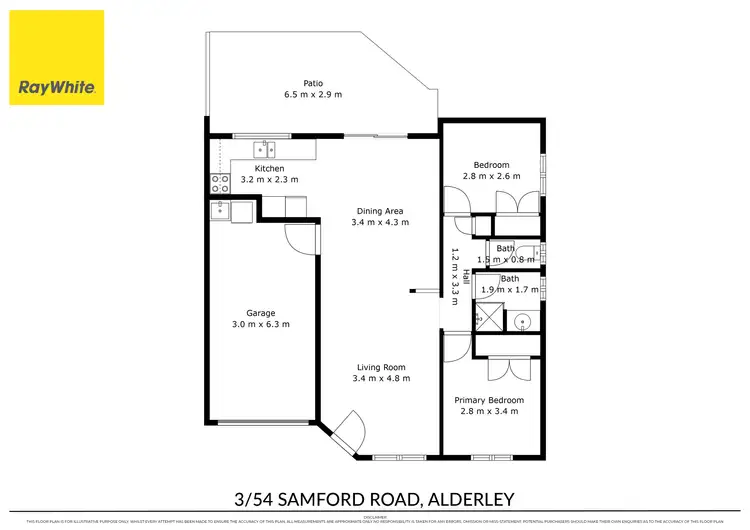 Floorplan of Homely villa listing, 3/54 Samford Road, Alderley QLD 4051