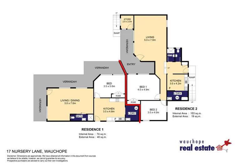 Floorplan of Homely house listing, 2/17 Nursery Lane, Wauchope NSW 2446