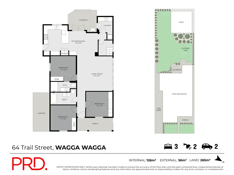 Floorplan of Homely house listing, 64 Trail Street, Wagga Wagga NSW 2650