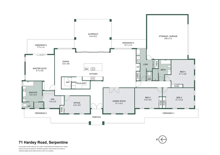 Floorplan of Homely house listing, 71 Hardey Road, Serpentine WA 6125