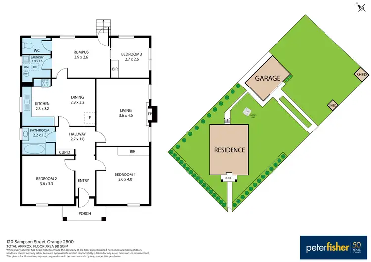 Floorplan of Homely house listing, 120 Sampson Street, Orange NSW 2800