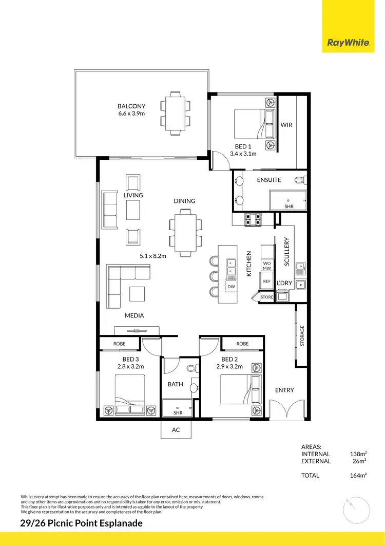 Floorplan of Homely unit listing, 29/26 Picnic Point Esplanade, Maroochydore QLD 4558
