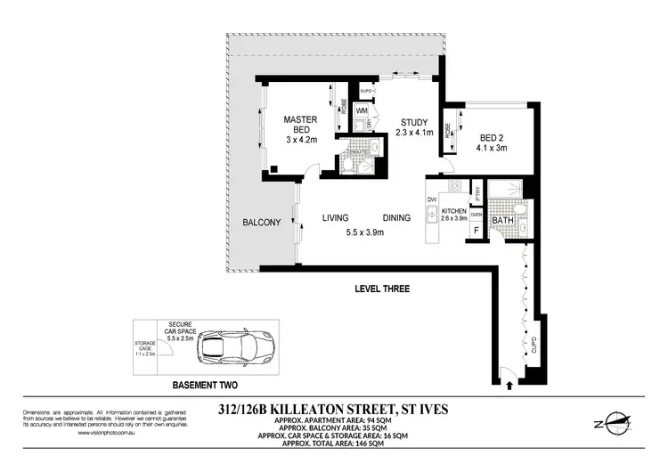 Floorplan of Homely apartment listing, 312/126B Killeaton Street, St Ives NSW 2075
