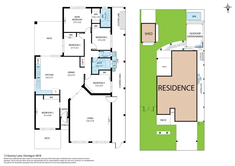 Floorplan of Homely house listing, 12 Geaney Lane, Deeragun QLD 4818