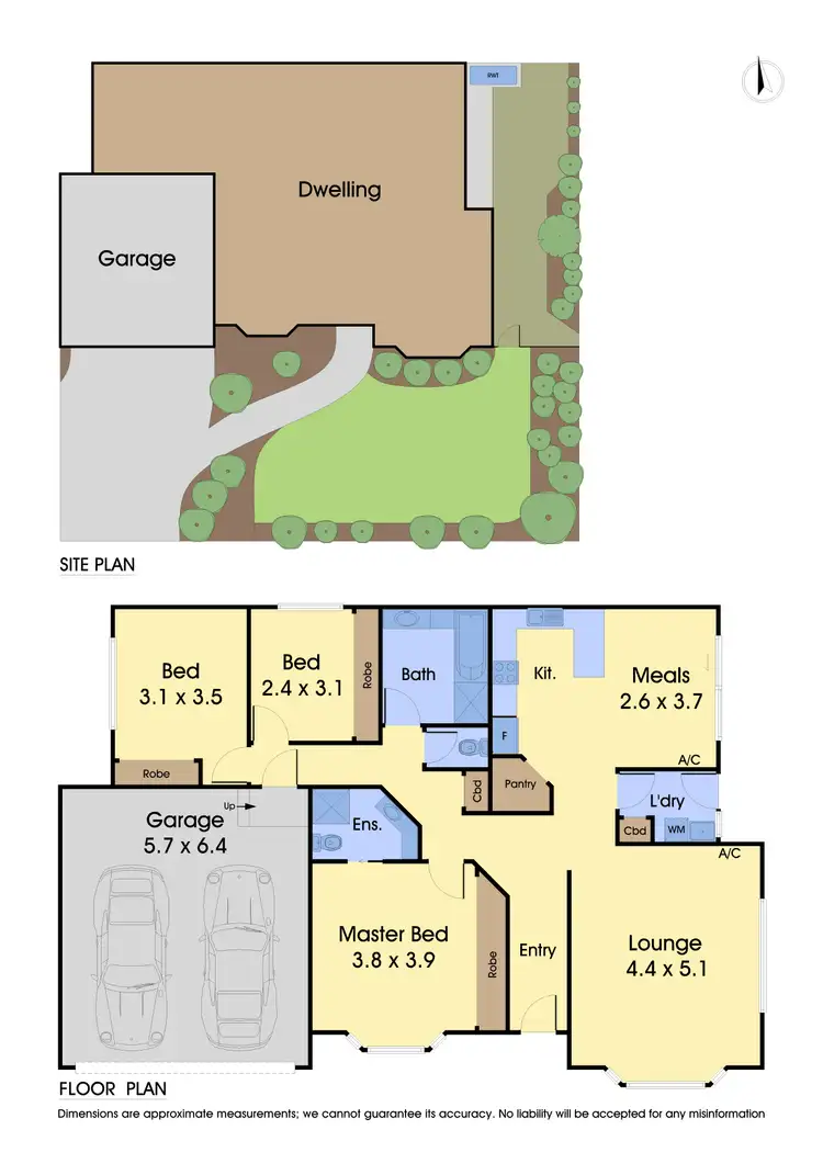 Floorplan of Homely unit listing, 1/44 Edward Street, Macleod VIC 3085