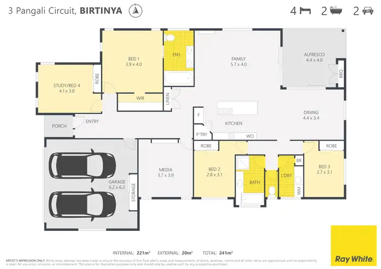 Floorplan of Homely house listing, 3 Pangali Circuit, Birtinya QLD 4575