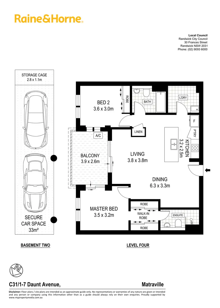 Floorplan of Homely apartment listing, C31/1-7 Daunt Avenue, Matraville NSW 2036