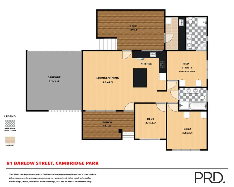 Floorplan of Homely house listing, 81 Barlow Street, Cambridge Park NSW 2747