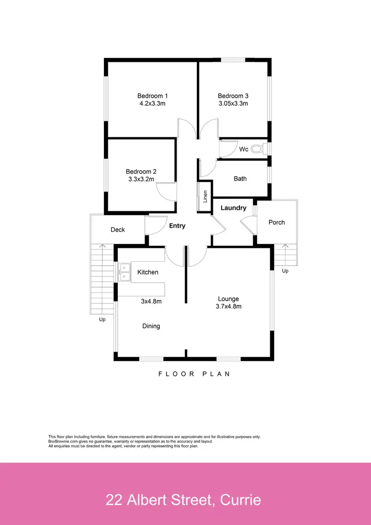 Floorplan of Homely house listing, 22 Albert Street, Currie TAS 7256
