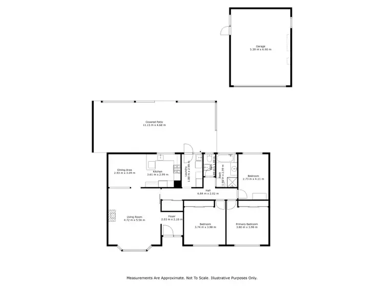 Floorplan of Homely house listing, 44 Rose Street, Horsham VIC 3400