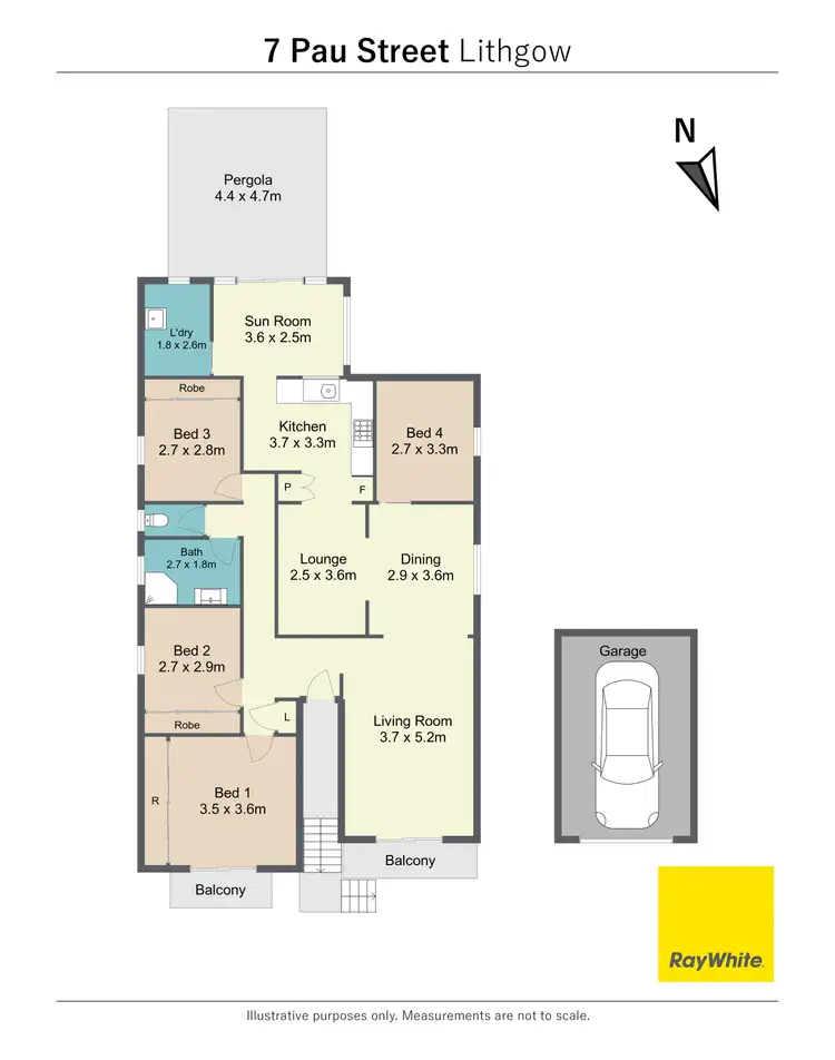 Floorplan of Homely house listing, 7 Pau Street, Lithgow NSW 2790