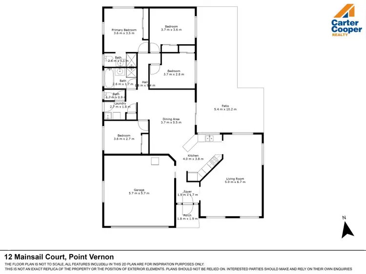 Floorplan of Homely house listing, 12 Mainsail Court, Point Vernon QLD 4655