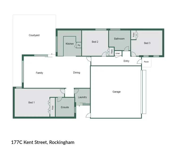 Floorplan of Homely house listing, 177C Kent Street, Rockingham WA 6168