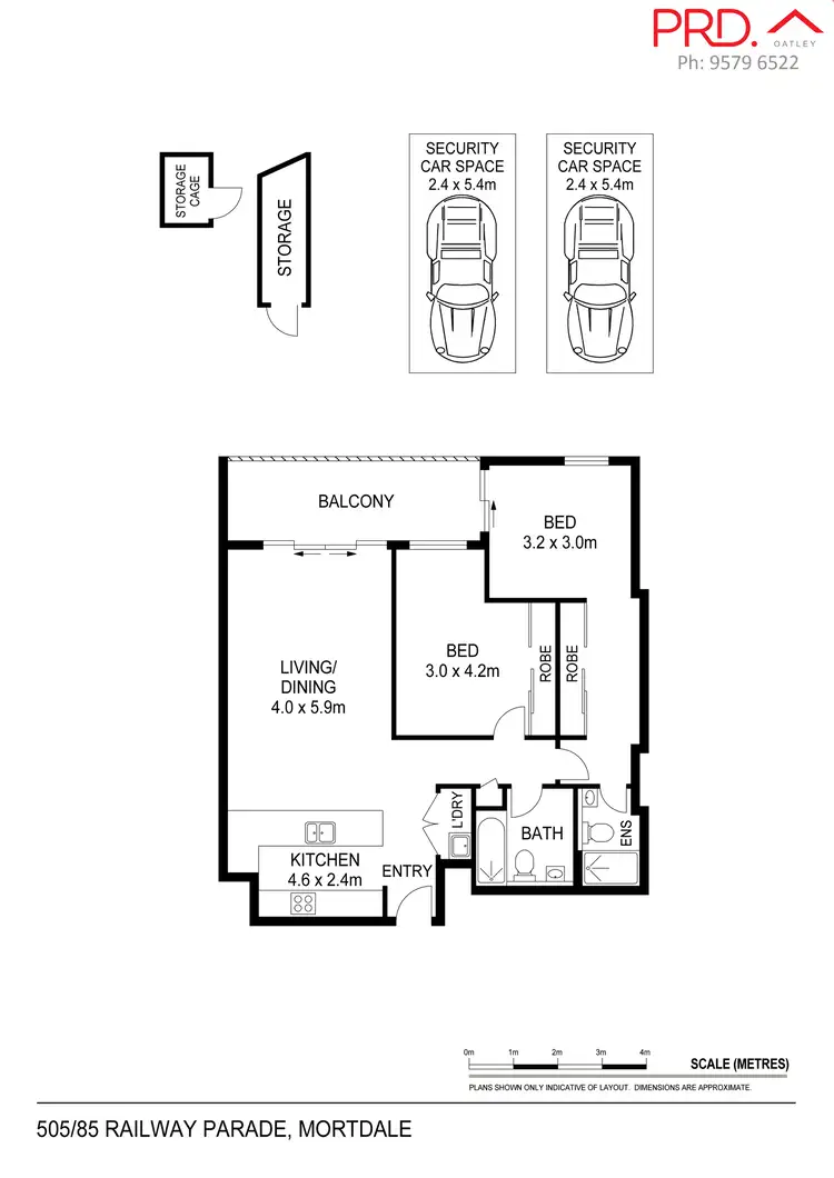 Floorplan of Homely apartment listing, 505/85-87 Railway Parade, Mortdale NSW 2223