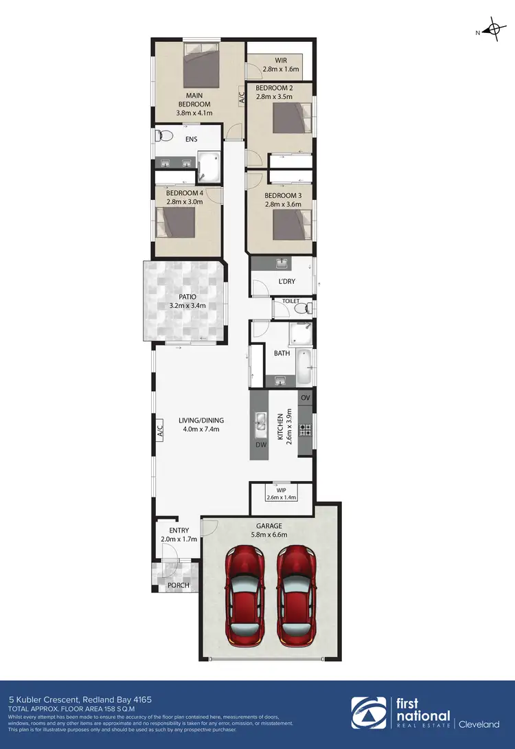 Floorplan of Homely house listing, 5 Kubler Crescent, Redland Bay QLD 4165