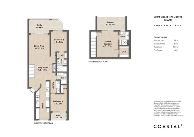 Floorplan of Homely apartment listing, E29/1 Great Hall Drive, Miami QLD 4220