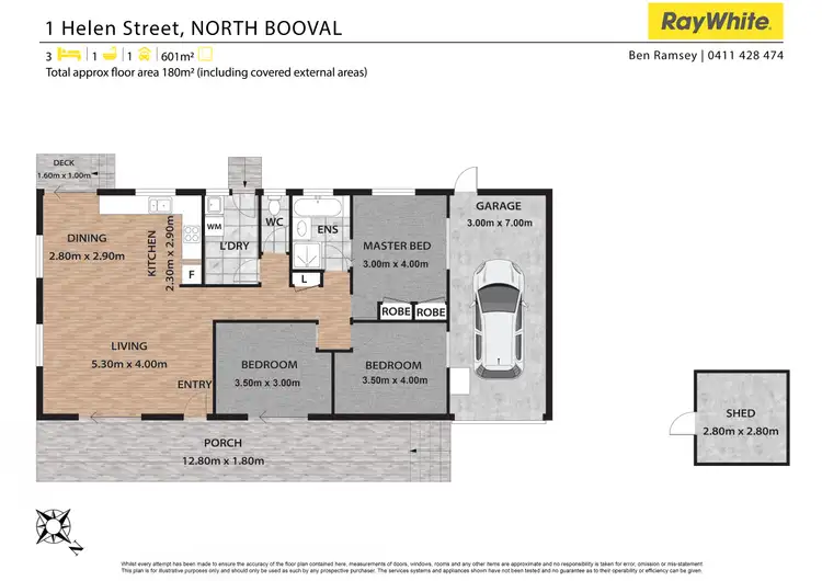 Floorplan of Homely house listing, 1 Helen Street, North Booval QLD 4304
