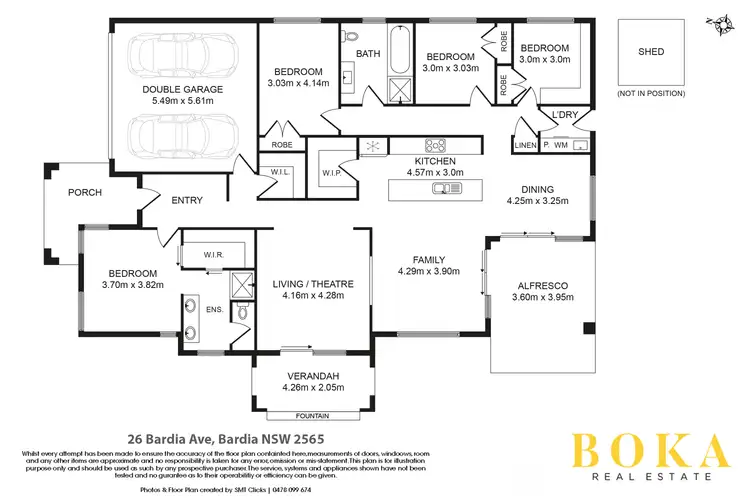 Floorplan of Homely house listing, 26 Bardia Avenue, Bardia NSW 2565