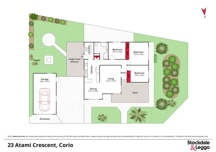 Floorplan of Homely house listing, 23 Atami Crescent, Corio VIC 3214