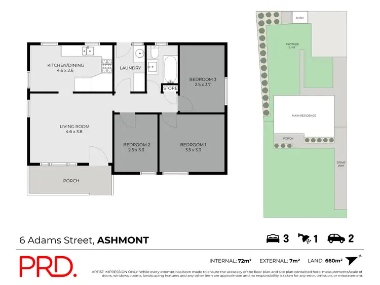 Floorplan of Homely house listing, 6 Adams Street, Ashmont NSW 2650