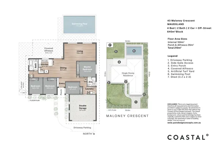 Floorplan of Homely house listing, 43 Maloney Crescent, Maudsland QLD 4210