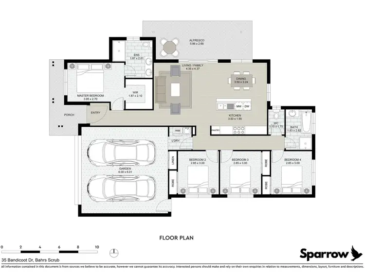 Floorplan of Homely house listing, 35 Bandicoot Drive, Bahrs Scrub QLD 4207