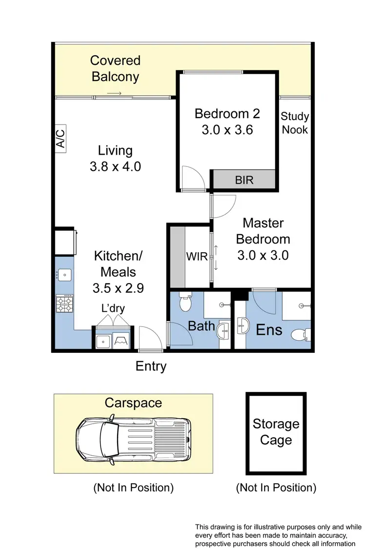 Floorplan of Homely apartment listing, 611/233 Maroondah Highway, Ringwood VIC 3134