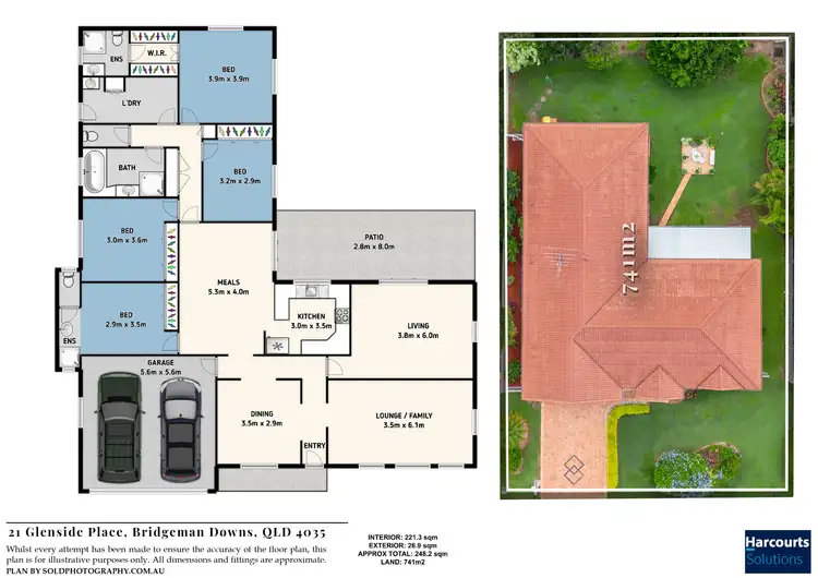 Floorplan of Homely house listing, 21 Glenside Place, Bridgeman Downs QLD 4035