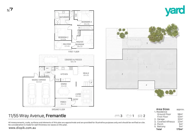 Floorplan of Homely house listing, 11/55 Wray Avenue, Fremantle WA 6160