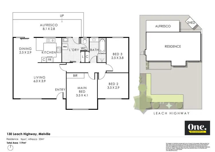 Floorplan of Homely house listing, 130 Leach Highway, Melville WA 6156