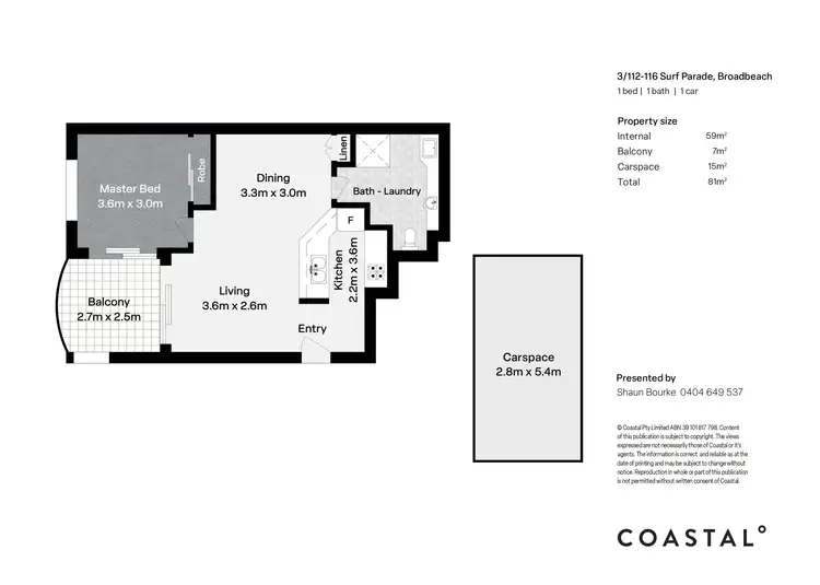 Floorplan of Homely apartment listing, 3/112-116 Surf Parade, Broadbeach QLD 4218