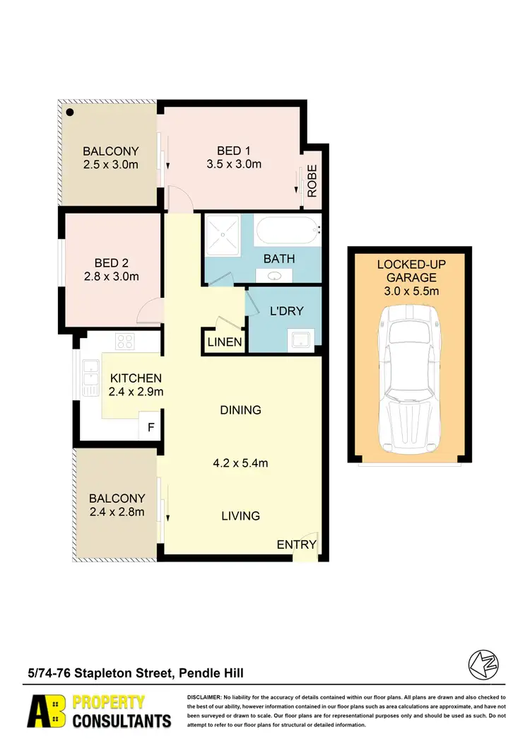 Floorplan of Homely unit listing, 5/74-76 Stapleton Street, Pendle Hill NSW 2145