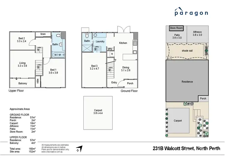 Floorplan of Homely house listing, 231B Walcott Street, North Perth WA 6006