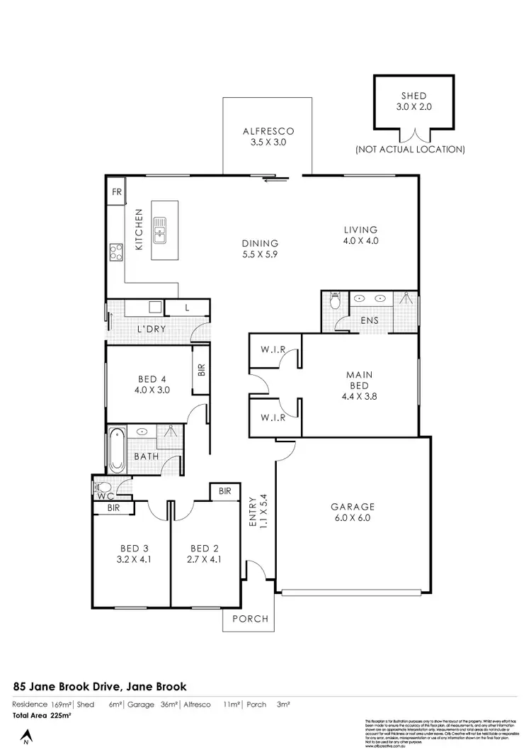 Floorplan of Homely house listing, 85 Jane Brook Drive, Jane Brook WA 6056