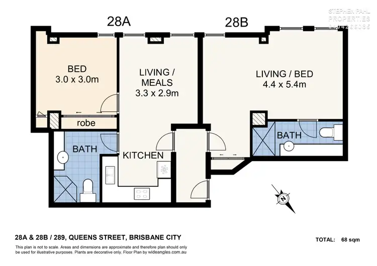 Floorplan of Homely unit listing, 28/289 Queen Street, Brisbane City QLD 4000