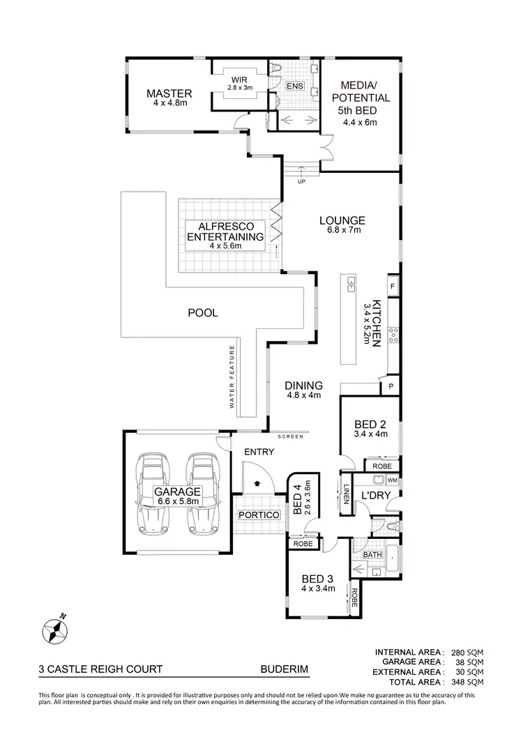Floorplan of Homely house listing, 3 Castle Reigh Court, Buderim QLD 4556