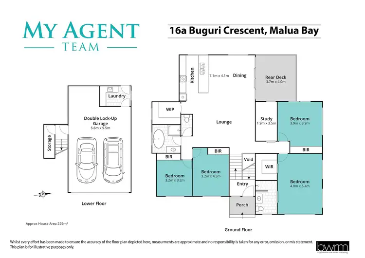 Floorplan of Homely house listing, 16a Buguri Crescent, Malua Bay NSW 2536