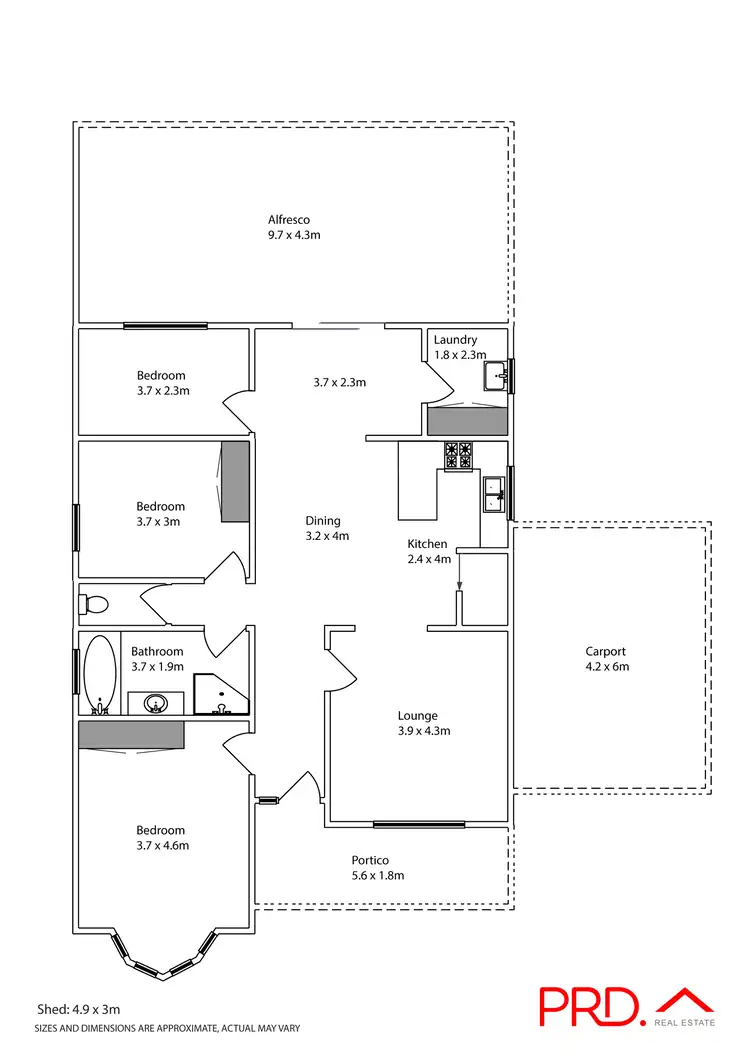Floorplan of Homely house listing, 92 Chaffey Street, Merbein VIC 3505