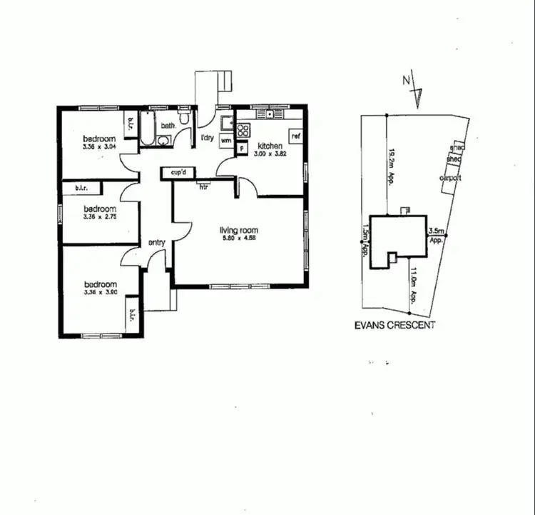 Floorplan of Homely house listing, 16 Evans Crescent, Laverton VIC 3028