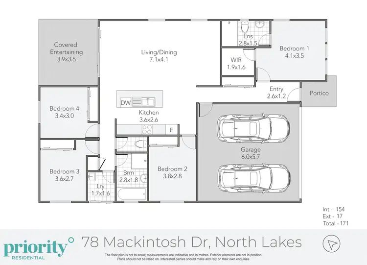 Floorplan of Homely house listing, 78 Mackintosh Drive, North Lakes QLD 4509