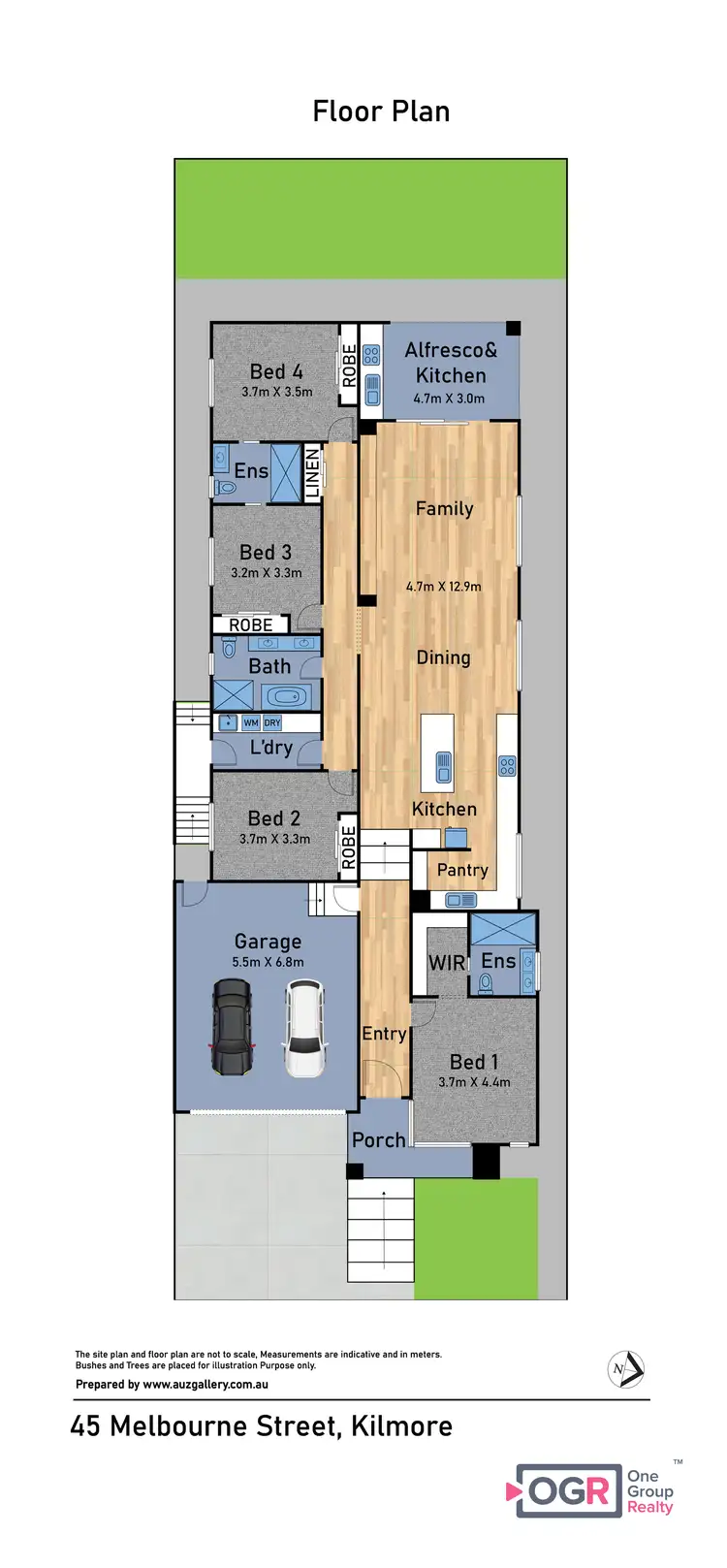 Floorplan of Homely house listing, 45A Melbourne Street, Kilmore VIC 3764