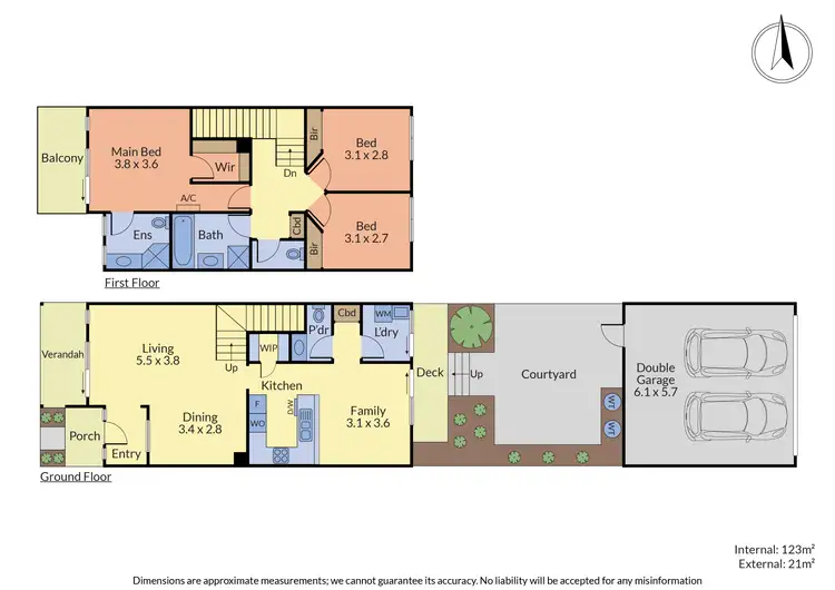 Floorplan of Homely townhouse listing, 11 Houghton Drive, Ferntree Gully VIC 3156