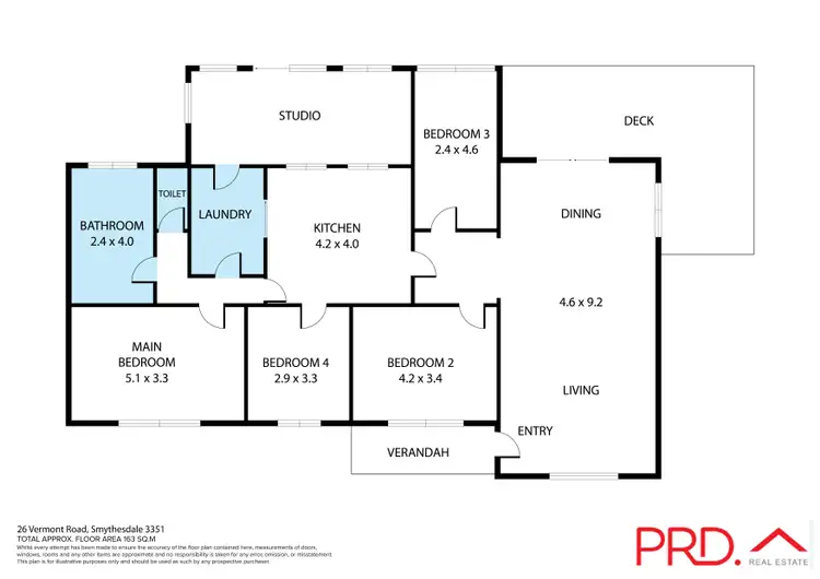 Floorplan of Homely house listing, 26 Vermont Road, Smythesdale VIC 3351
