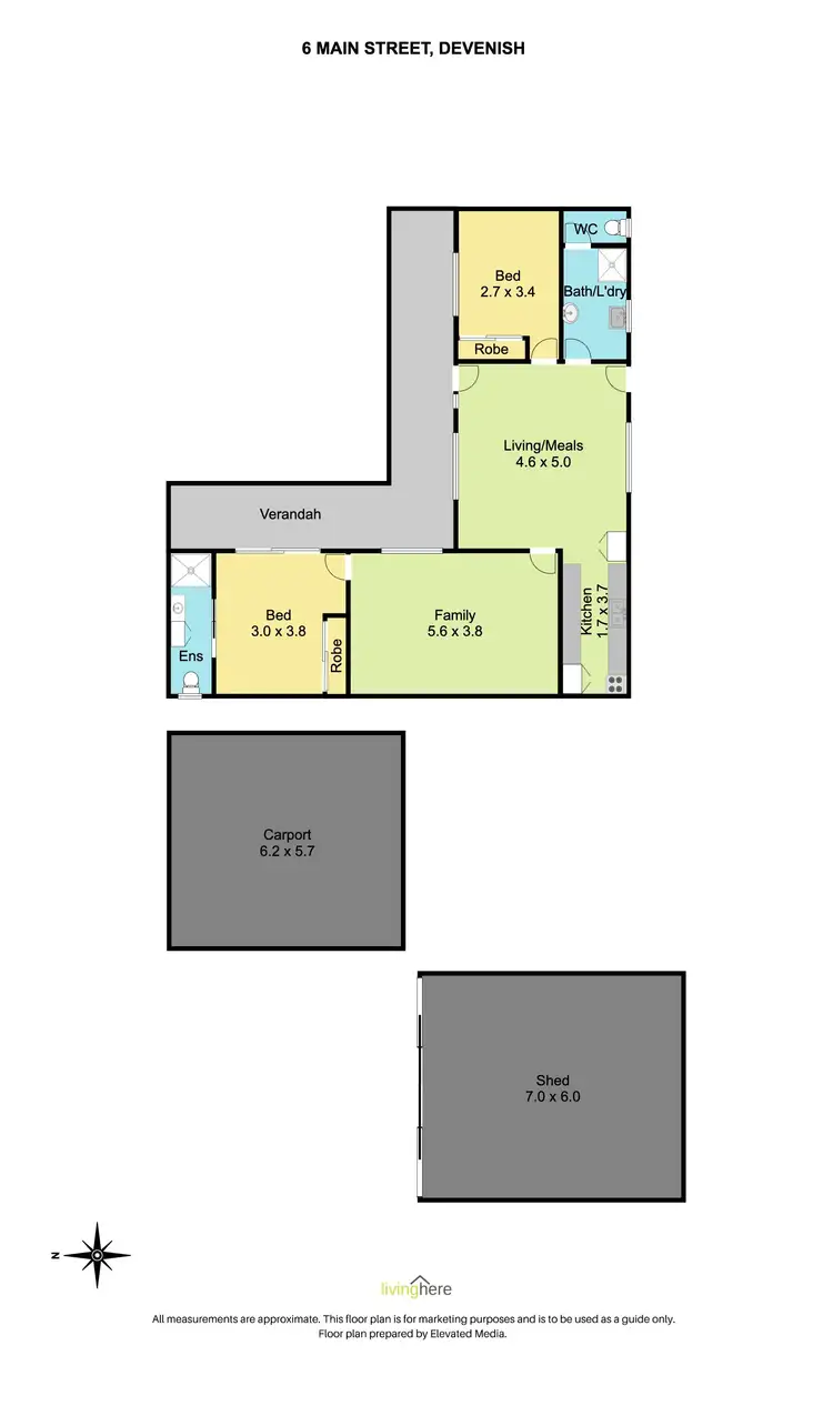 Floorplan of Homely house listing, 6 Main Street, Devenish VIC 3726