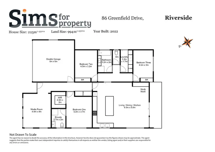 Floorplan of Homely house listing, 86 Greenfield Drive, Riverside TAS 7250