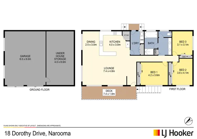 Floorplan of Homely house listing, 18 Dorothy Drive, Narooma NSW 2546