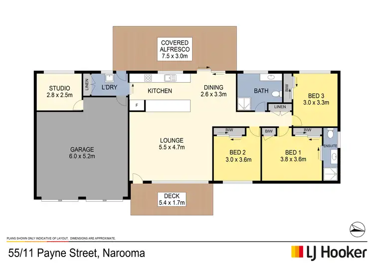 Floorplan of Homely villa listing, 55/11 Payne Street, Narooma NSW 2546