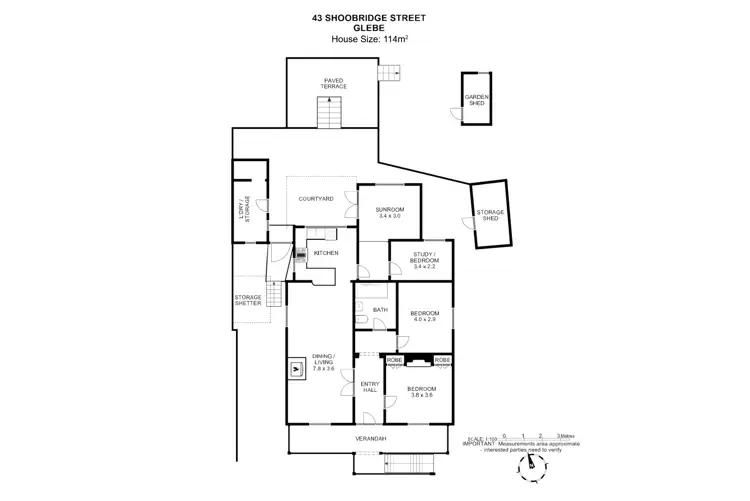 Floorplan of Homely house listing, 43 Shoobridge Street, Glebe TAS 7000