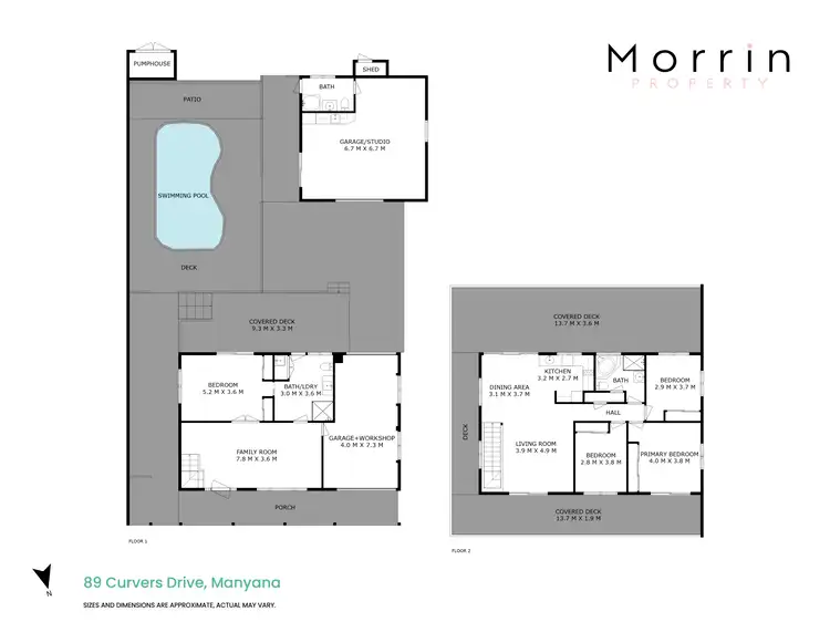 Floorplan of Homely house listing, 89 Curvers Drive, Manyana NSW 2539
